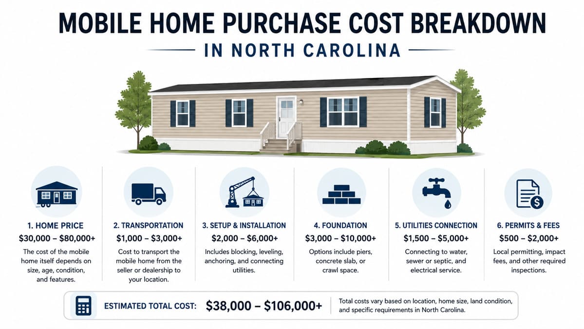 Hidden costs of buying a mobile home in North Carolina